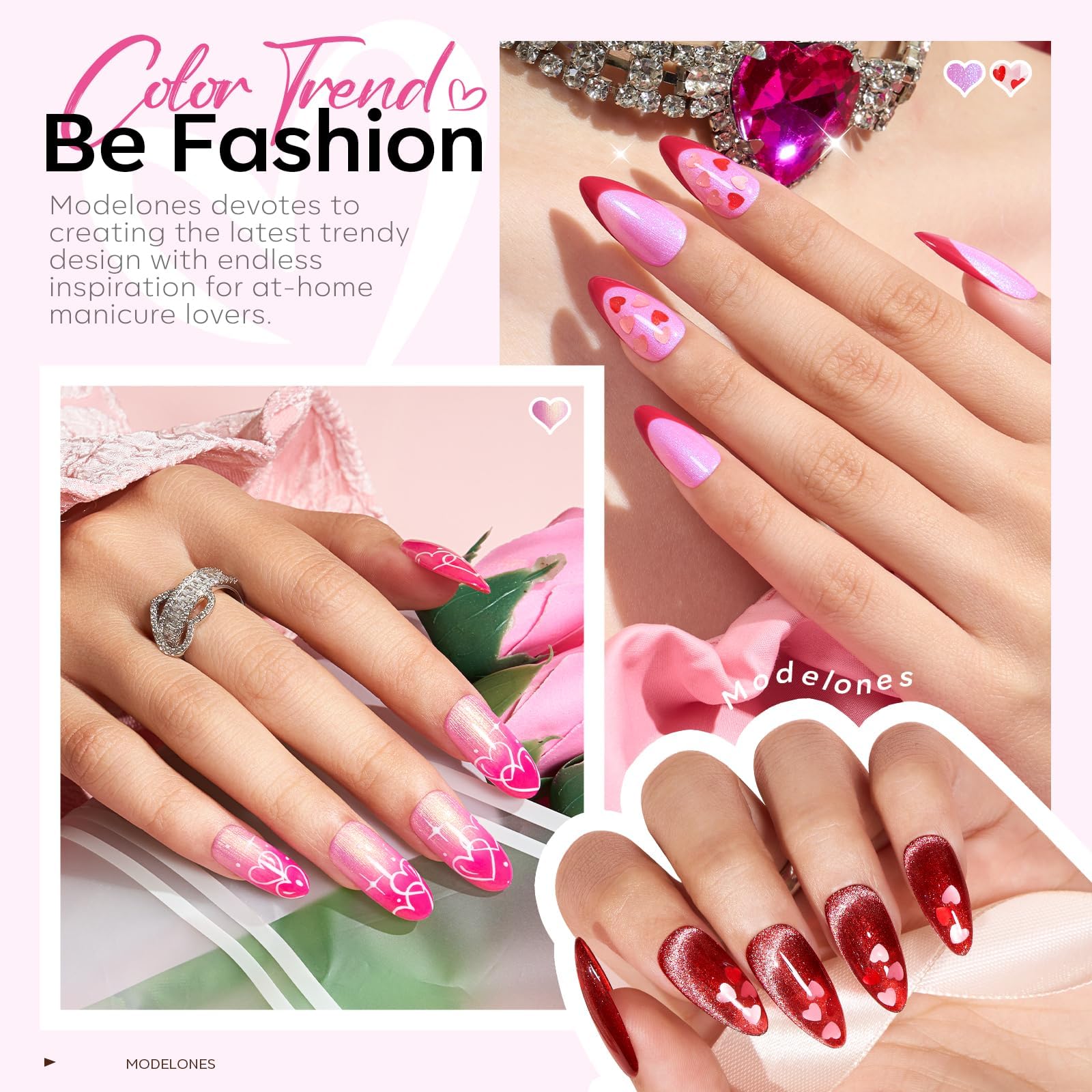 modelones Cat Eye Magnet Set+ 6 colors Gel Nail Polish Set - Image 4