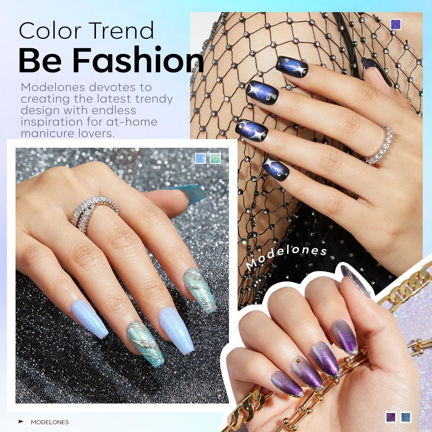 modelones Chameleon Gel Nail Polish Set and UV LED Nail Lamp - Image 3