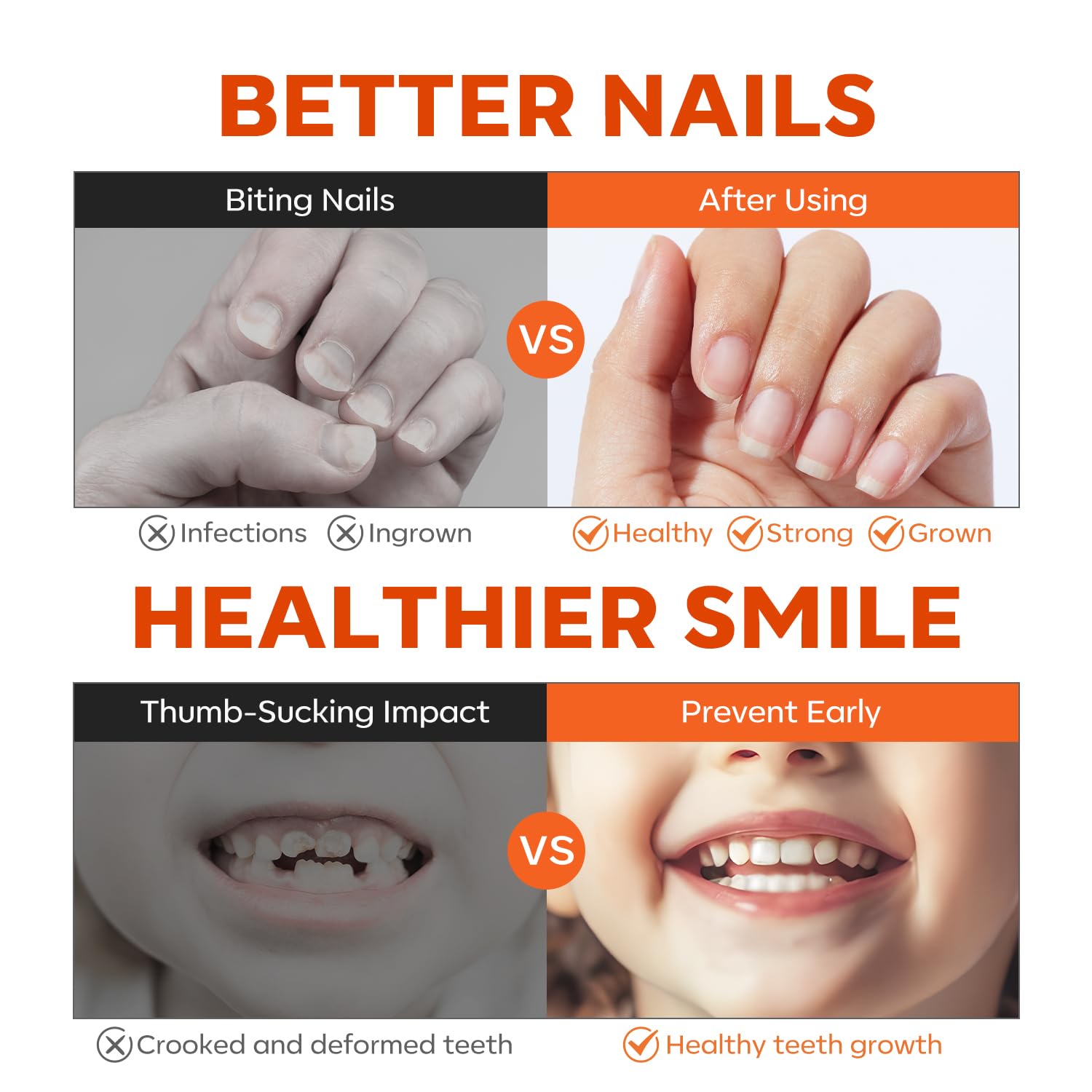 modelones Nail Biting Treatment for Kids Stop Biting Pen Bitter Nail Biting Prevention for Kids Thumb Sucking Deterrent Quick Dry No Bite Nail Polish Nail Repair for Damaged Nails Care 0.24 Fl Oz - Image 3