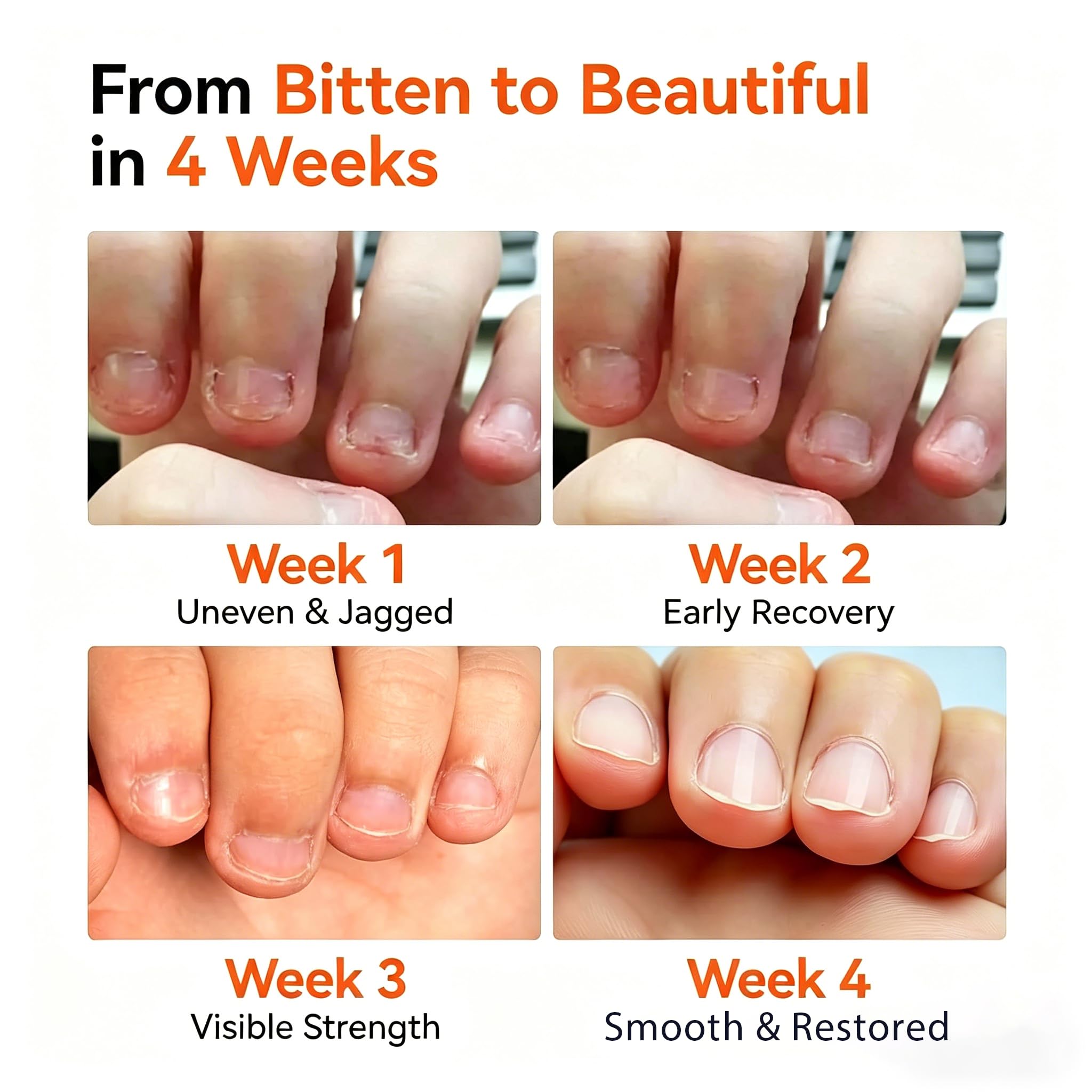 modelones Nail Biting Treatment for Kids Stop Biting Pen Bitter Nail Biting Prevention for Kids Thumb Sucking Deterrent Quick Dry No Bite Nail Polish Nail Repair for Damaged Nails Care 0.24 Fl Oz - Image 4