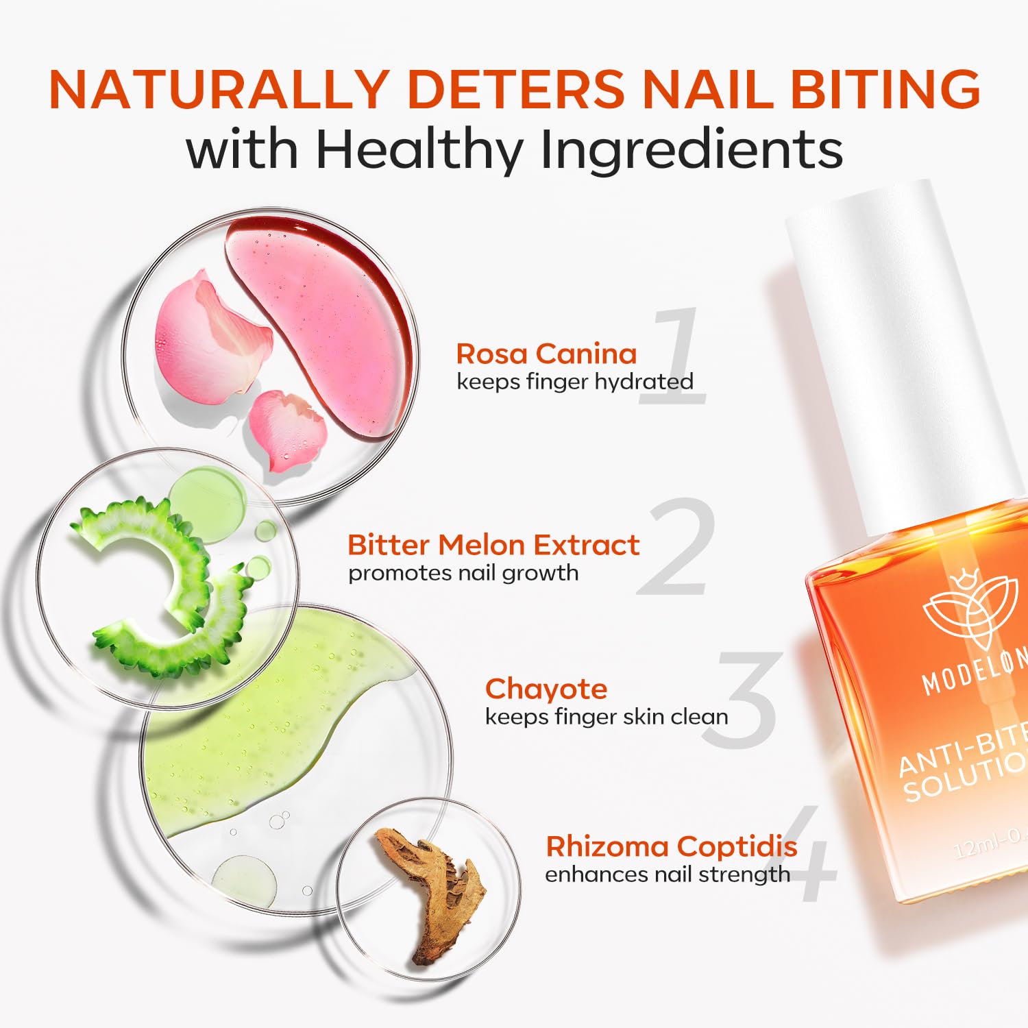 modelones Nail Biting Treatment for Kids Upgraded Thumb Sucking Deterrent Quick Dry Nail Biting Prevention Bitter No Bite Nail Polish Stop Biting Nails Repair for Damaged Nails 0.34 fl oz - Image 6